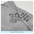 Father's Day men's hoodie personalised portrait outline - left chest