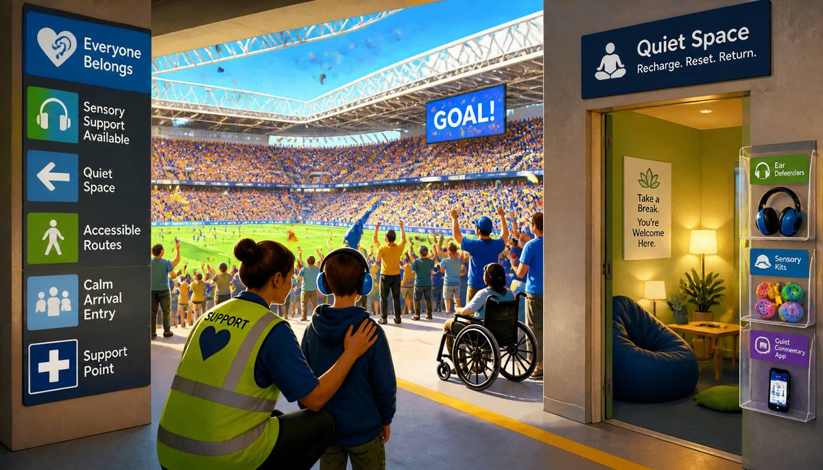 Supporting Participants Experiencing Sensory Overload at Large Sporting Events