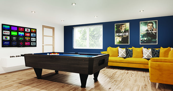 games room at Luxury Cornish Retreats