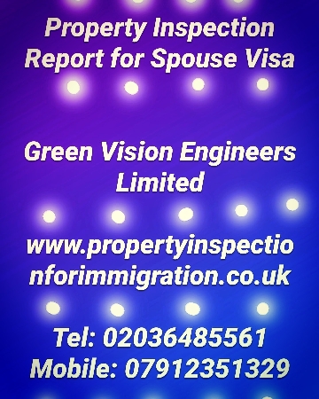 Property Inspection for UK Visa and Immigration