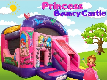 Princess Bouncy Castle with Slide 20ft x 14ft