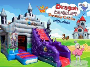 Dragon Camelot Bouncy Castle with Slide