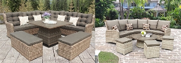 luxury padded garden recliners