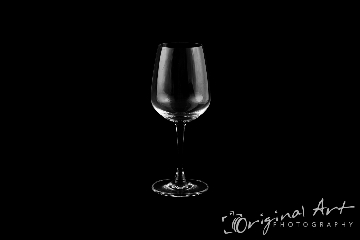 Commercial photography - glass on black