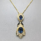 Dior Blue Crystal Vintage Pendant