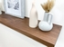 Slim modern softened edge oak floating shelf (150x25mm)