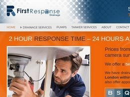 https://www.firstresponsedrainage.co.uk/ website