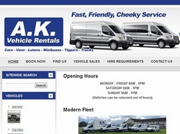 https://www.akrental.co.uk/ website