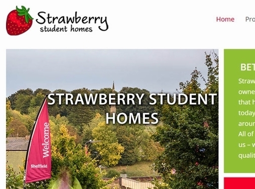 https://www.strawberrystudenthomes.co.uk/ website