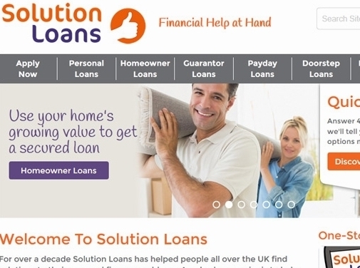 https://www.solution-loans.co.uk/ website