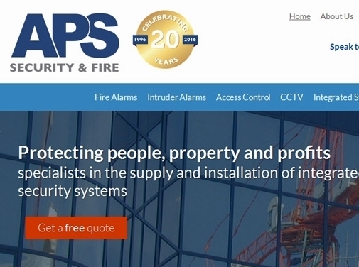 https://www.aps-security.co.uk/ website