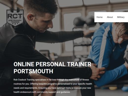 https://robcradockpersonaltraining.co.uk/ website