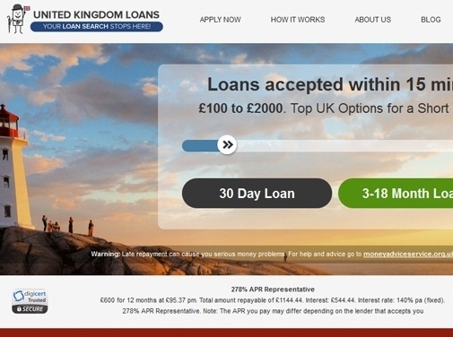 https://www.unitedkingdomloans.co.uk/ website