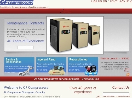 https://www.gfcompressors.co.uk/ website