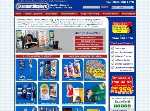 https://www.discountdisplays.co.uk website