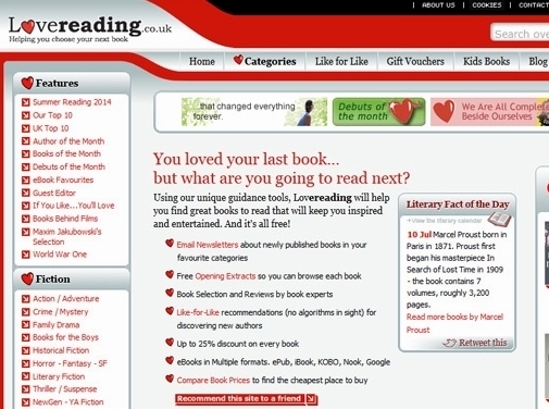 https://www.lovereading.co.uk/ website