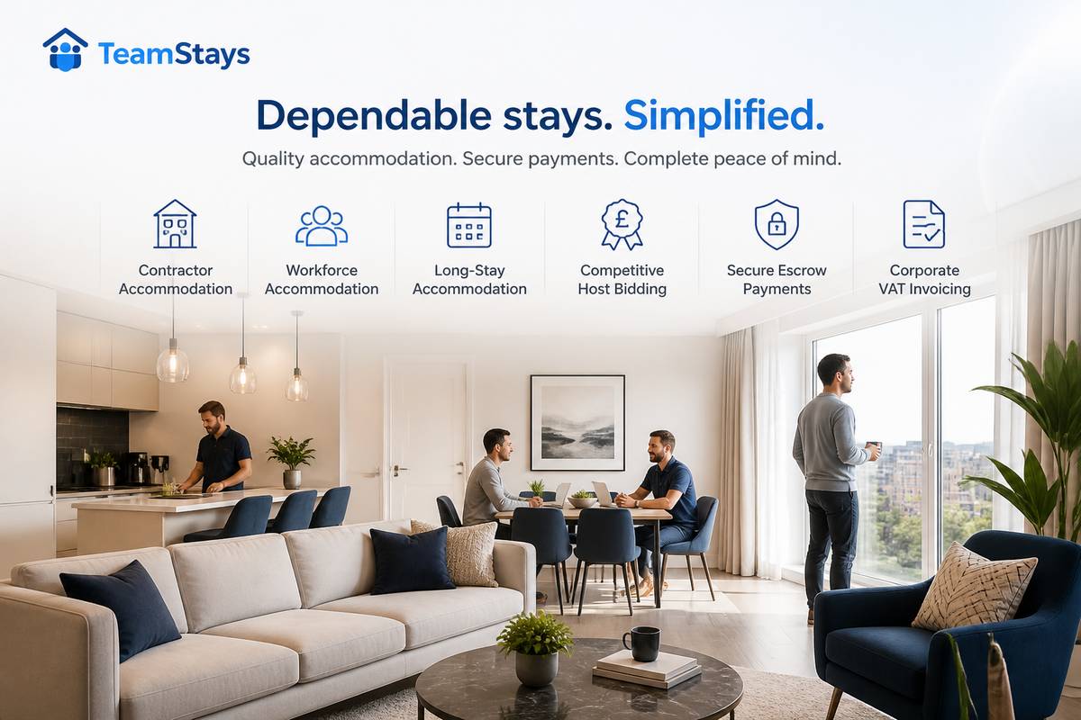 https://teamstays.co.uk/ website